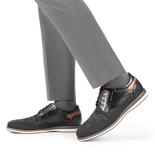 Bruno Marc Bruno Marc Men's Mesh Casual Dress Shoes Breathable Oxfords Sneakers,Size 10,Black,SBOX2409M