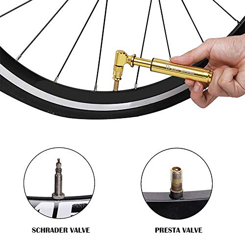 Bomba de bicicleta, Romacci Bomba de ar portátil de bicicleta 160 PSI Bomba de ar de ciclismo Bola d