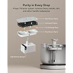 Bundle of PETLIBRO Cat Water Fountain + 8 Packs Genuine Replacement Filters 4 Months Set, Cordless Pet Water Fountain Battery Operated, Cat Fountain with Stainless Steel Tray, Easy to Clean BPA-Free - Image 4