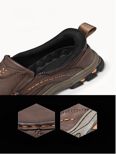 Orthopedic Shoes Men,Enjerr Orthopedic Shoes,Men's Comfortable Casual Genuine Leather Slip on Loafer4