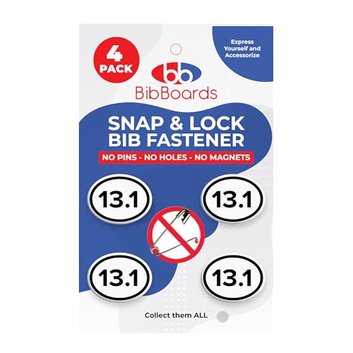 bibSNAPS Race Bib Clips – No Magnets, No Pins – Lightweight Safety Lock Fasteners for Secure Running, Marathon, Triathlon, Cycling – Reusable, Easy to Use & Fabric-Friendly Replacement to Safety Pins
