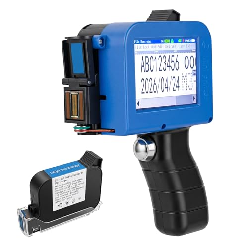 Imprimante jet d'encre portable séchage ultra rapide moins de 1s pour texte et qr code