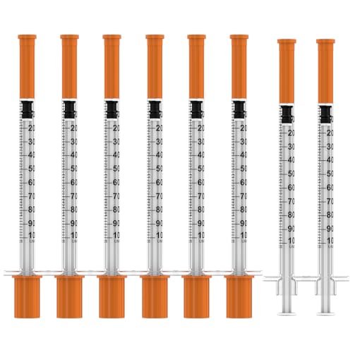 U-100 1ml/cc Disposable Syringes with Needle 30G 5/16 (8mm) Individually Wrapped 30 Pack