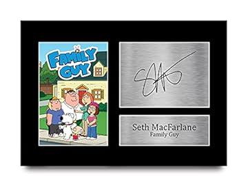 HWC Trading Seth Macfarlane A4 Senza Cornice Firmato Regalo Visualizzazione Delle Foto Print Immagine Autografo Stampato Per Family Guy Tv Show Fan