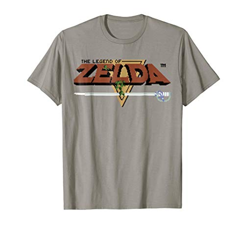 Nintendo Zelda Classic NES 8-Bit Title Screen Logo T-Shirt