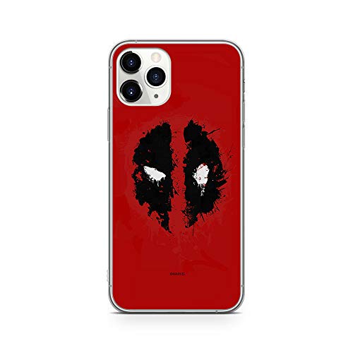 Original Marvel Deadpool TPU Case for iPhone 11 Pro MAX, Liquid Silicone Cover, Flexible and Slim, Protective for Screen, Shockproof and Anti-Scratch Phone Case