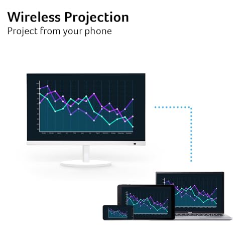 Image of acer CS272 27 inch IPS Full HD Smart Monitor | WebOS | Streaming TV | Bluetooth | Wireless Projection | iOT Device for Smart Home | Height Adjustable, Swivel, Tilt & Pivot | 3Wx2 Speakers | sRGB 99%