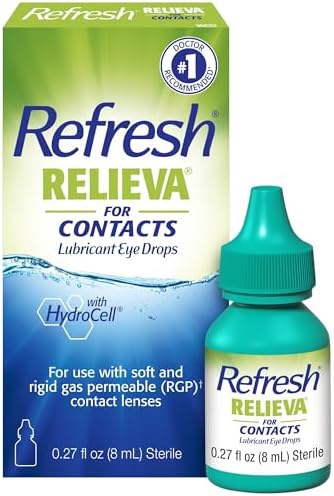 Refresh Relieva for Contacts Lubricant Eye Drops For Dry Eyes, 0....