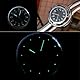 DYOUen Motorrad Lenkeruhr Quarz Motorradlenker Uhr Universal Zeitplan Fahrrad Chrom Wasserdicht Staubdicht Zifferblatt Glow Watch Lenkerthermometer (schwarz)