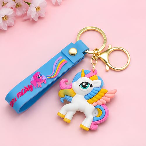 Image of Cute 3D Keychain | Keyring & Quirky Bag Charm | Hard Silicone, Unbreakable | Travel Essential | Kids Friendly | Strap & Bag Hook
