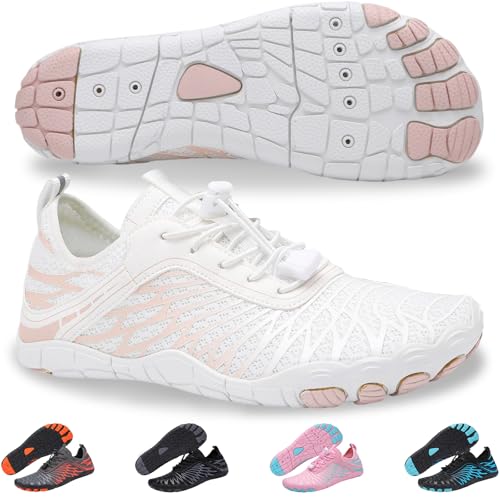 Hike Barefoot Shoes for Women Men - Quick Dry Wide Toe Box Beach Swim Athletic Sports Shoes, Non-Slip Hike Yoga Lightweight Footwear Aqua Hiking Walking Kayaking Diving Surfing
