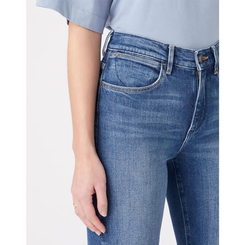 Wrangler Damen steil Straight, Airblue, 42W / 32L EU – Ansicht 6