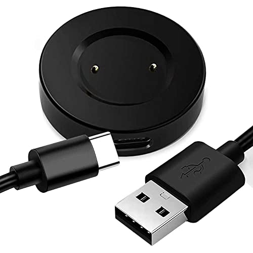 OcioDual Cable 80 cm USB+Base de Carga de 2 Pines, Negro, Compatible Con Huawei GT/2/2E, Honor...