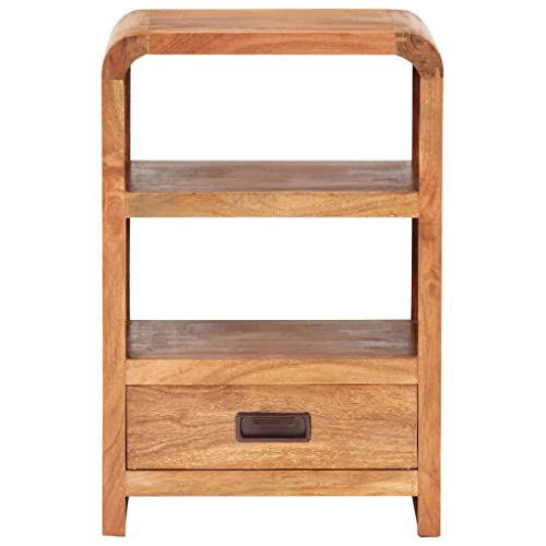 Table de chevet en acacia 40x30x60 cm pour optimiser les petits espaces