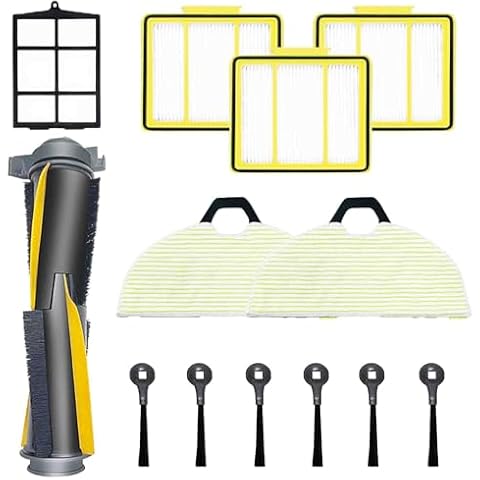 Replacement Parts for Shark AV2001WD RV2001WD 2002WD Accessories Kit with Main Brush,Microfiber Soft Pads,Filters,Primary Filter,Side Brushes Cover