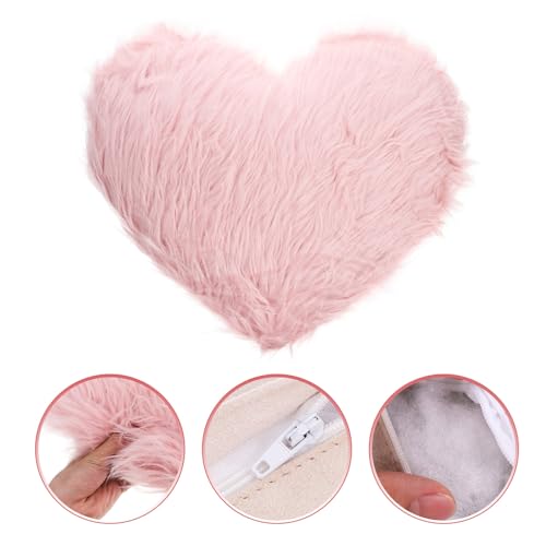 Cadeau Saint-Valentin idéal : coussin en forme de cœur peluche douce