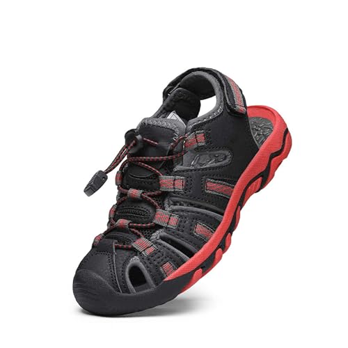 DREAM PAIRS Jungen Mädchen Sandalen Sommer Geschlossene Sport...