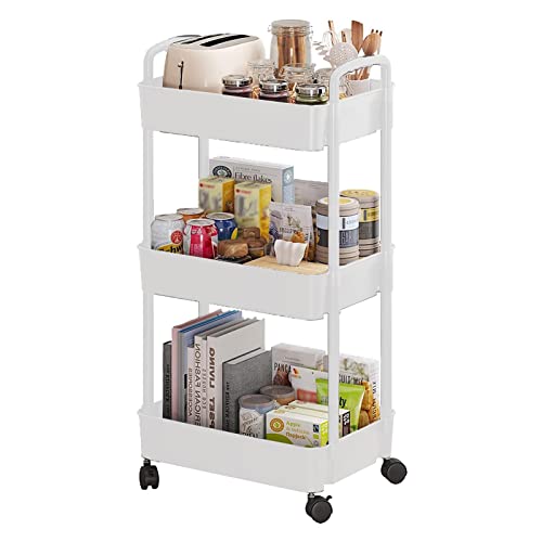 Carrinho Utilitário Rolante | carrinho artesanato com rodas,Carrinho serviço rodízio 3 camadas com r