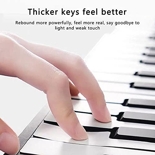 ATRNA Roll Up Piano, Pliable Piano Flexible Electronic Hand Roll Piano Soft Silicone Electronic Music Roll Up Piano Keyboard - Les Beatles, Paul McCartney, John Lennon, RIngo Starr, George Harrison ATRNA Roll Up Piano, Pliable Piano Flexible Electronic Hand Roll Piano Soft Silicone Electronic Music Roll Up Piano Keyboard – Image 4