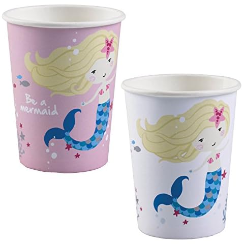 amscan Be A Mermaid Paper Party Cups Set Cover