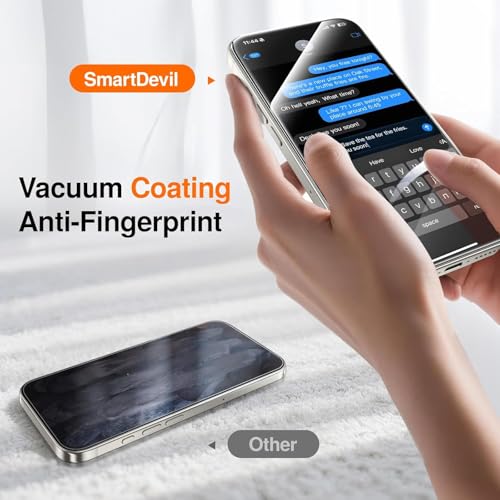 Image of SMARTDEVIL (3 Pack) HD Clear Screen Protector for iPhone 16 Pro Max, Anti-Shatter 9H Tempered Glass, Anti-Fingerprint Coating, SmartPull Box Bubble-Free Easy Install, Face ID & Case-Friendly