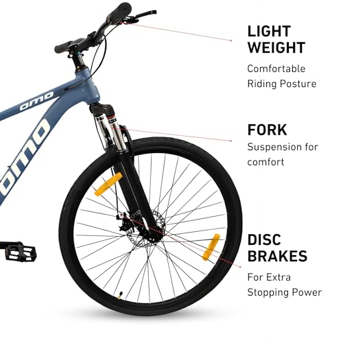 Image of omo Coorg Lite | Hybrid Cycle | Single Speed Without Gears | 19 inch Alloy 6061 Frame (19)