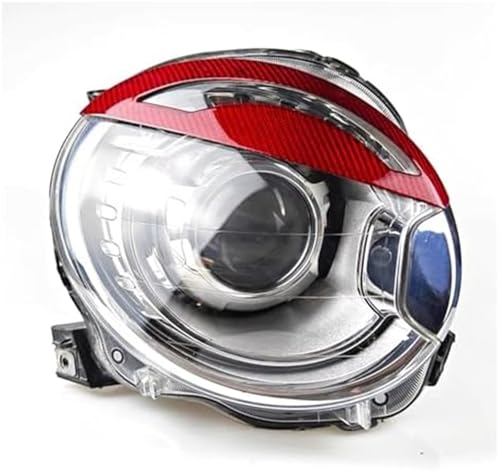 Sourcil de phare pour Fiat 500 et Abarth 595 - Paupières Abs noir brillant