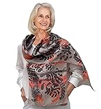 Artistic Hand Painted and Printed Silk Scarf Pink Beige Grey Colorful Birthday Women Gift Boho Designer Scarves