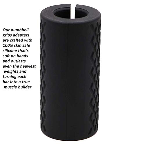 image for IADU Weightlifting Bar Grips,Barbell Thick Bar Fat Grips Standard Dumb