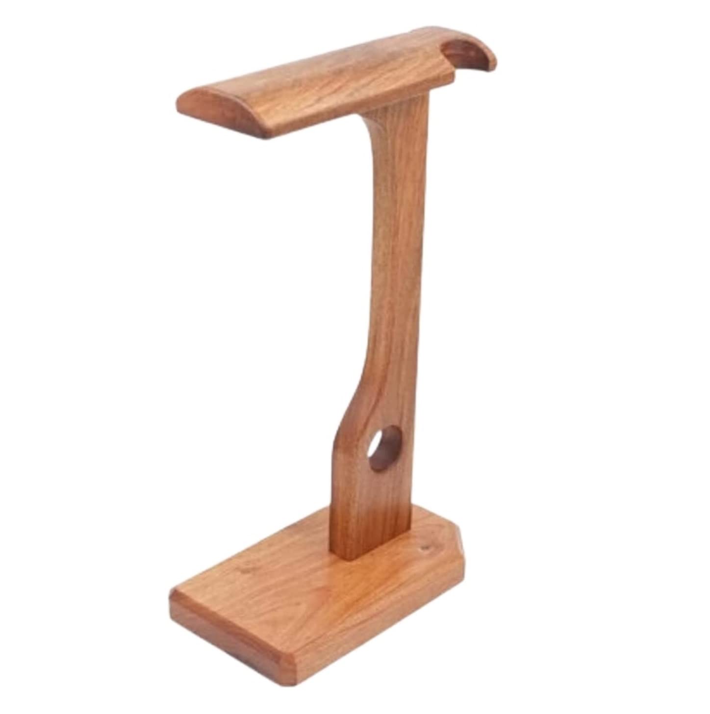Supporto per Cuffie Supporto per Cuffie in Legno Massello per Multifunzione con Vano Portaoggetti Headphone Stand(A)