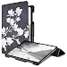 Produktbild kwmobile Hülle kompatibel mit Samsung Galaxy Tab S6 Lite - Smart Cover Tablet Case Schutzhülle - Stand - Magnolien Taupe Weiß Dunkelgrau