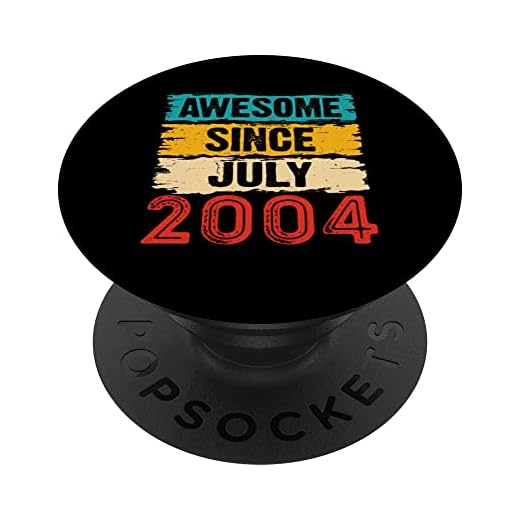 Regalos de cumpleaños 19 años impresionantes desde julio de 2004 PopSockets PopGrip Intercambiable