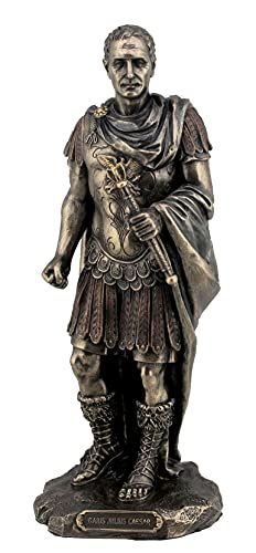 Estatua de Julio César en Uniforme Militar Romano Acabado Bronce miniatura 1