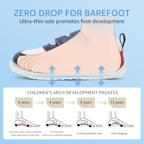 Image of STQ KIDS Toddler Shoes Wide Toe Box First Walk Sneakers for Boys and Girls