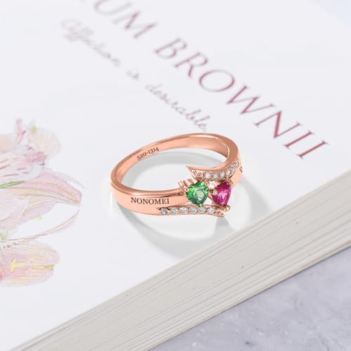 Custom rings for women Jewelry Gift for Girlfriend Personalized Name Promise Ring Christmas Gift Custom Engraved Ring3