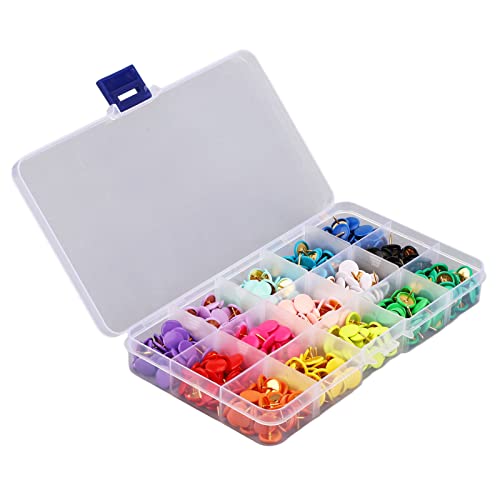 Consejos para Comprar Tachuelas los 5 más buscados. 41 TOPINCN Tachuela, Juego de 15 Chinchetas de Colores Caramelo, Tachuelas Decorativas de Pintura de Cabeza Plana Recubiertas de Goma con Caja Transparente para Tablero de Corcho,...
