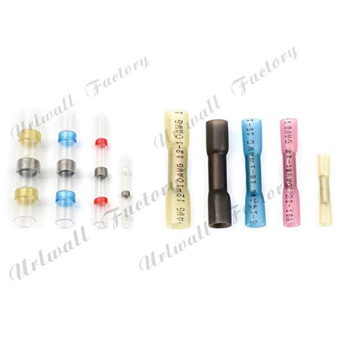 200PCS Thicken Waterproof Heat Shrink Solder Seal Butt Connectors Electrical Wire Cable Soldering Sleeve Crimp Terminals Kit