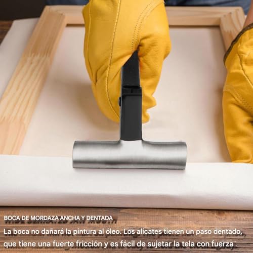 Alicates de metal para ajustar y tensar lienzos de forma precisa 8