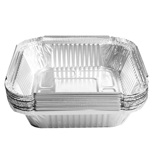 Design unico: i vassoi in foglio di alluminio offrono un'esperienza di cucina senza problemi. Pentole in alluminio per friggitrice ad aria Ha un bordo rialzato, che impedisce al cibo di attaccarsi alle pareti della padella e impedisce al cibo di fuoriuscire.