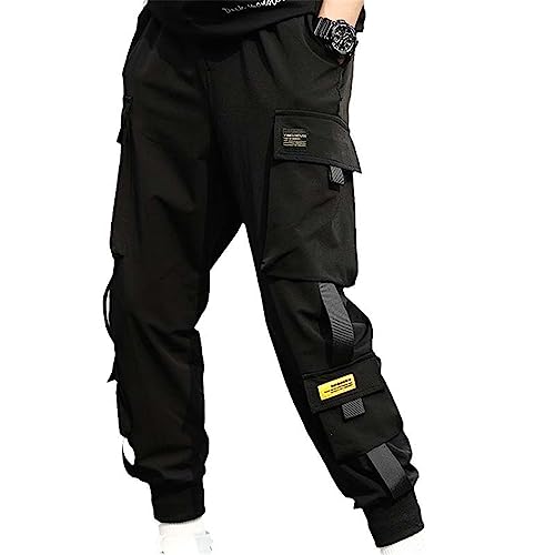 Pantalon cargo tactique homme style jogging fin et léger pour le sport printemps été