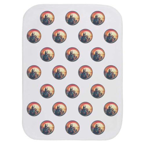 Azeeda 'Farmer at Sunset' Baby Burp/Wash Cloth (BC00035998)