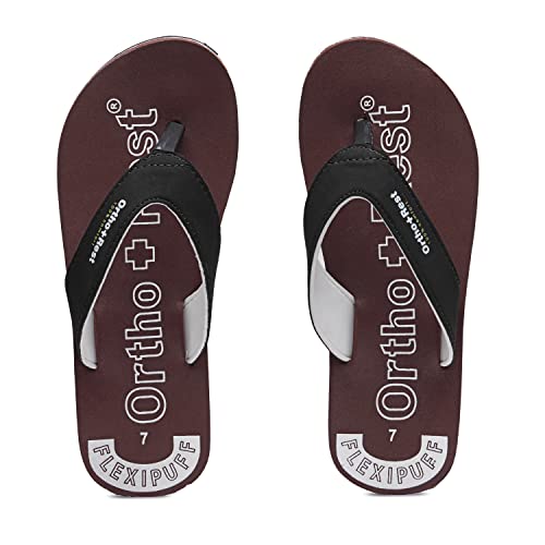 Image of Ortho + Rest Men Slipper Orthopedic Super Soft, Lightweight and Comfortable Flip Flops for Home Daily Use