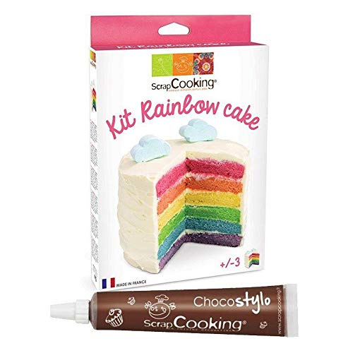 Rainbow cake kit + Edible chocolate pen
