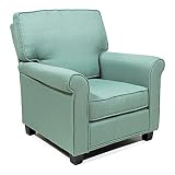 Furniture of America FA-CM-AC6056BL Accent Chair, 54" x 17.75" x 26.25", Blue