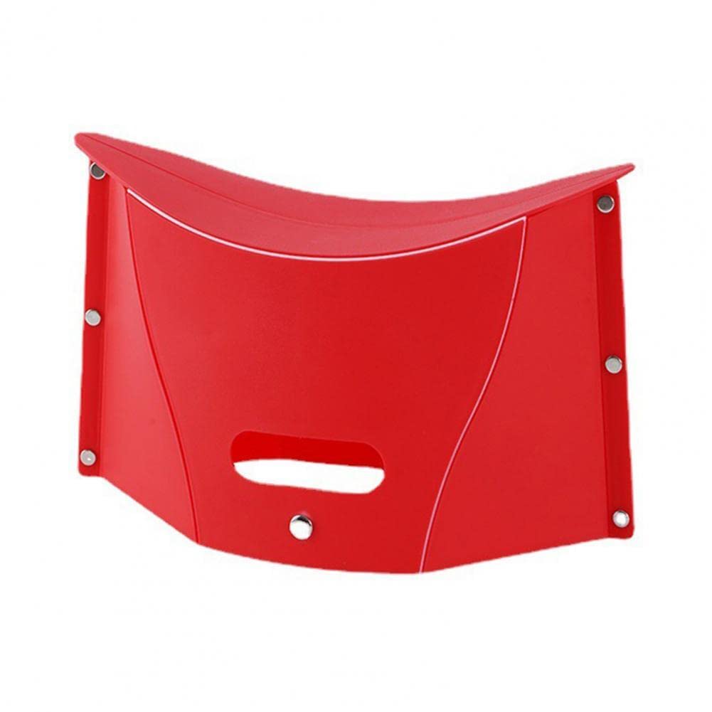 Whitecloud TRANSFORMING HOMES® Sturdy & Lite Weight for Train Subway Camping Portable Folding Plastic Paper Stool for Hiking Fishing Opens Easily, Easy to Carry (Pack of 1, Red)-image-36
