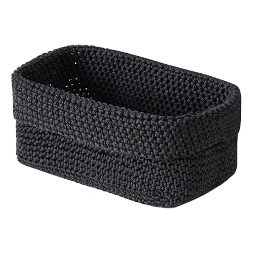 TVSVKWE 1 Piece Woven Storage Basket Simple Storage Basket Home Accessories Desktop Organizer.