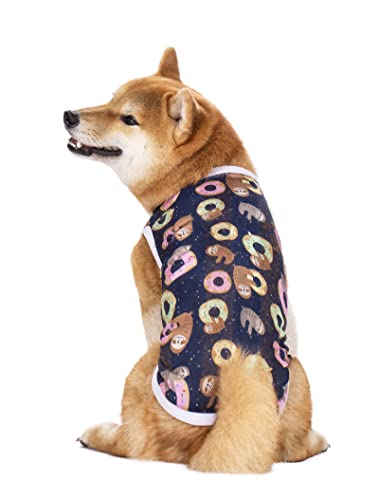 Hdkuw Pet Clothes,Dog Summer T-Shirt Cool Breathable Sunscreen Dog Vest Clothes Outfit Costume For Medium Large Dogs Navy Blue 7Xl #TOP2