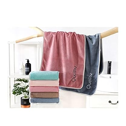 Dünnes Badetuch, 2-teiliges Set für Erwachsene, Männer und Frauen, saugfähiges und schnell trocknendes weiches Handtuch, Badetuch (Farbe: B, Größe: wie abgebildet) (A wie abgebildet) – Bild 3