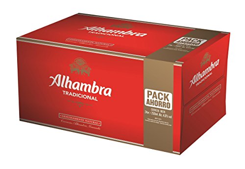 ALHAMBRA cerveza rubia nacional premium pack 24 botellas 25 cl