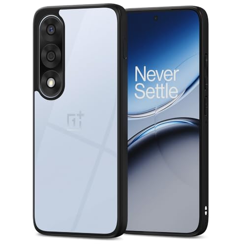 Image of Amazon Basics TPU+PC Back Cover for OnePlus Nord 5 5G | Shockproof Sleek Hybrid Armor Bumper Case (Black)
